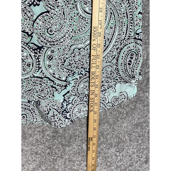 The Limited Paisley Tunic Top Womens Size Small Roll Tab Sleeves Pullover Hi Low - Picture 14 of 14